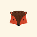 Badger embroidery design, Animal embroidery file, Machine embroidery, 7 Formats + 6 Sizes