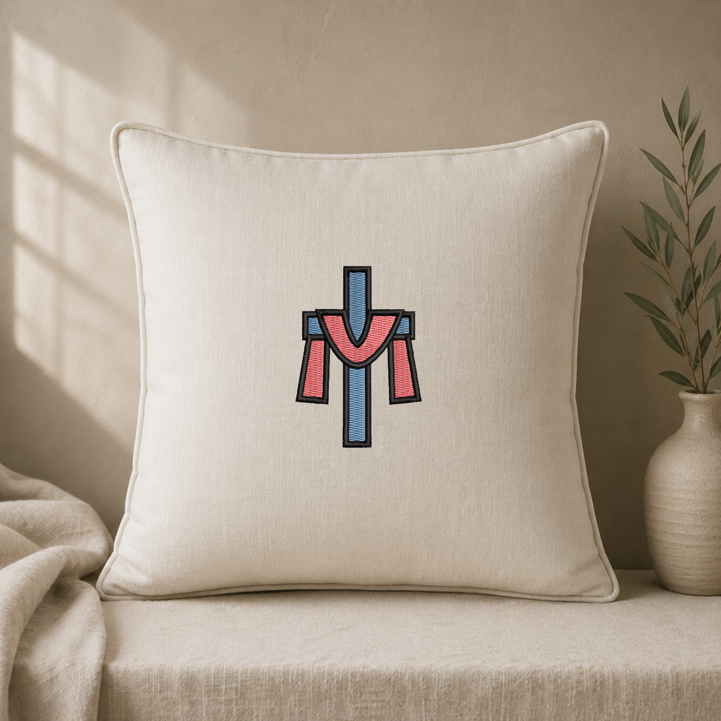 Cross embroidery design, Christian embroidery file, Machine embroidery, 7 Formats + 6 Sizes