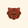 Tiger embroidery design, Animals embroidery file, Machine embroidery, 7 Formats + 6 Sizes