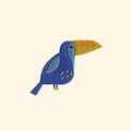 Toucan embroidery design, Bird embroidery file, Machine embroidery, 7 Formats + 6 Sizes