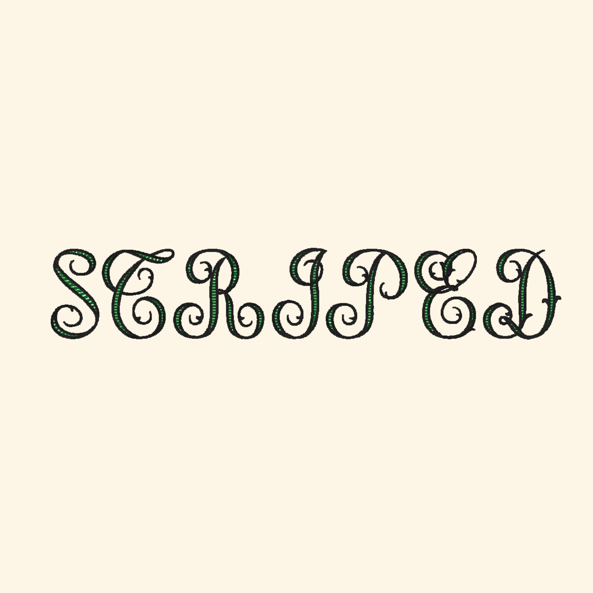 BX font - Striped monogram, Script font, Machine embroidery alphabet