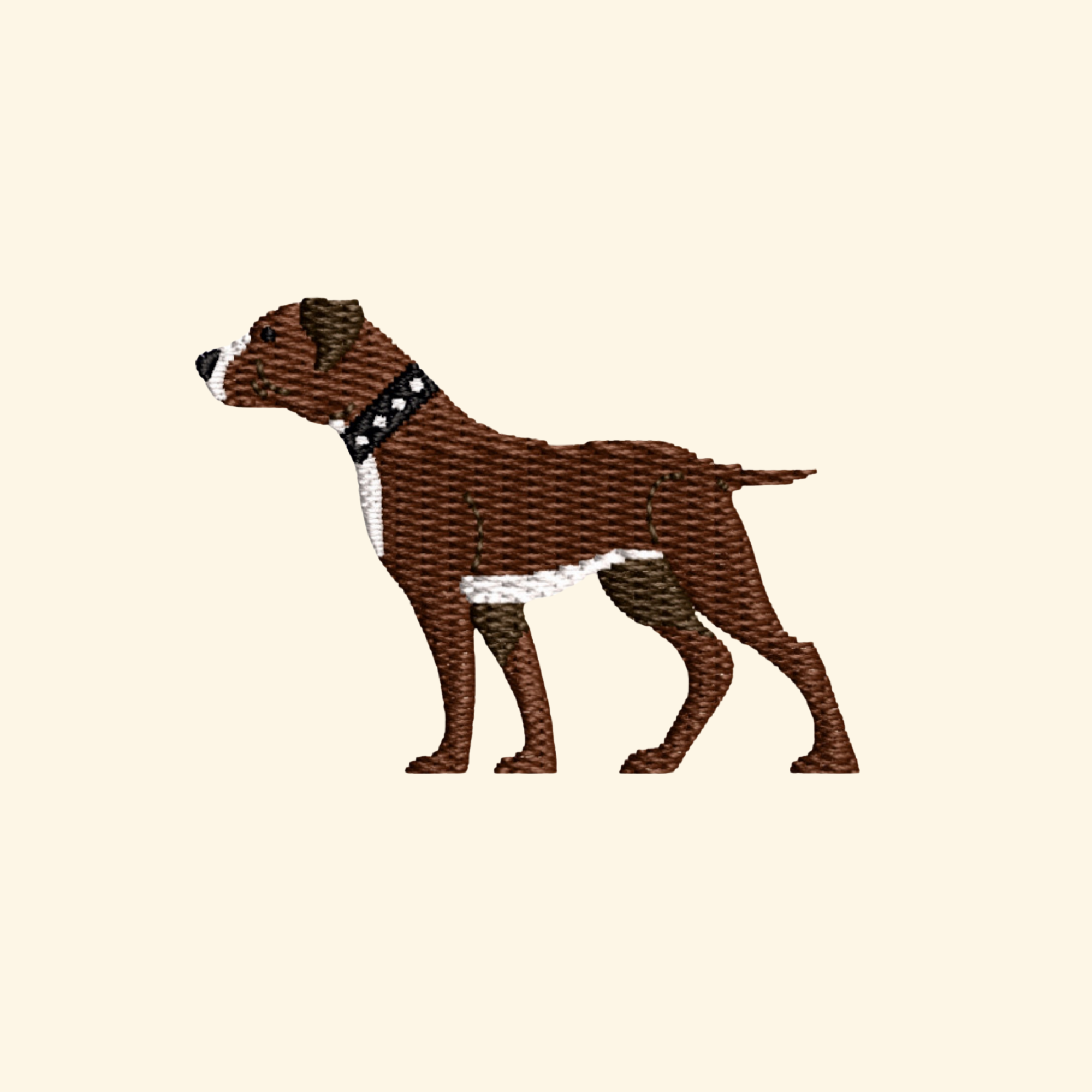 Dog embroidery design, Pets embroidery file, Machine embroidery, 7 Formats + 6 Sizes