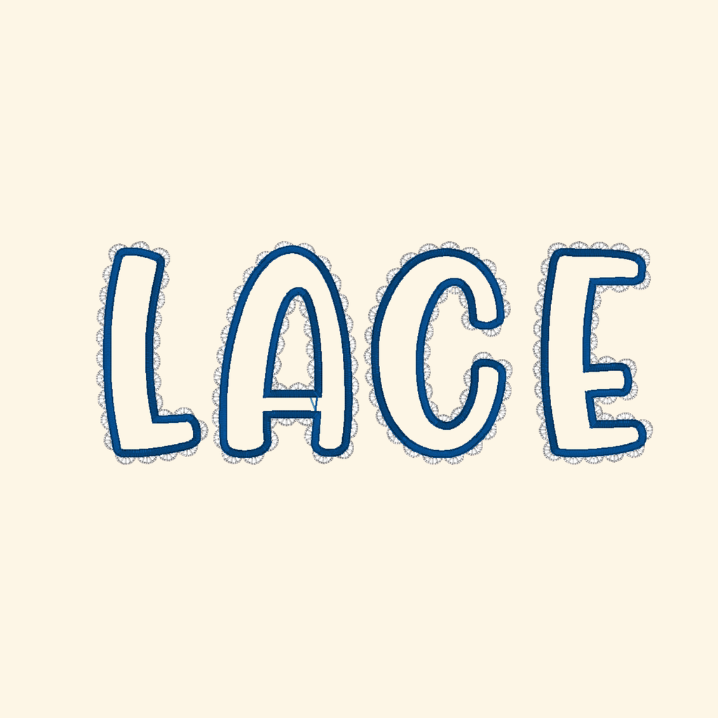 BX font - Lace monogram, Kids embroidery font, Machine embroidery alphabet