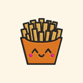 Potato embroidery design, Cute food embroidery file, Machine embroidery, 7 Formats + 6 Sizes
