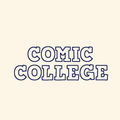 Comic college embroidery font, Applique font, Machine embroidery font, 7 Formats + 7 Sizes