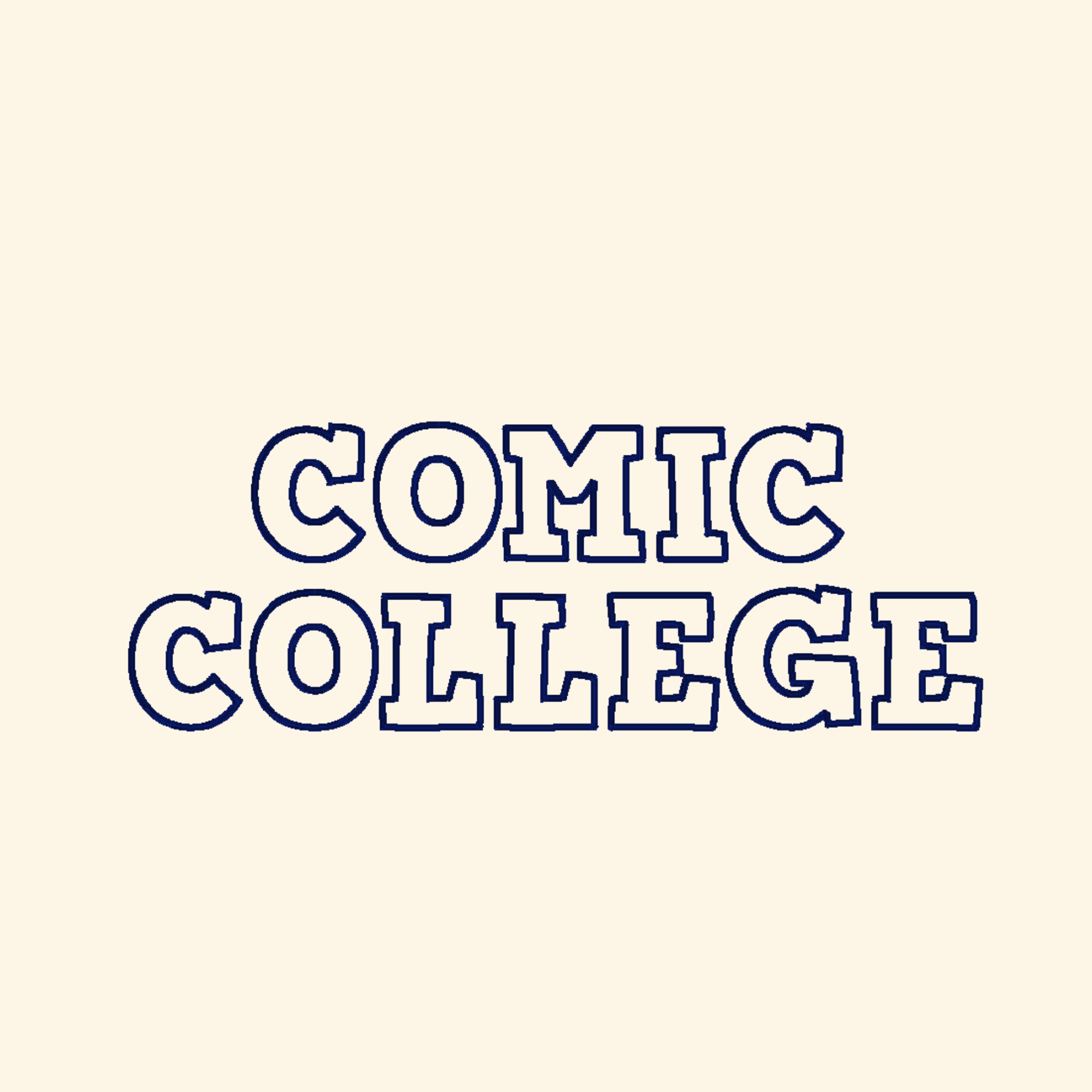 Comic college embroidery font, Applique font, Machine embroidery font, 7 Formats + 7 Sizes