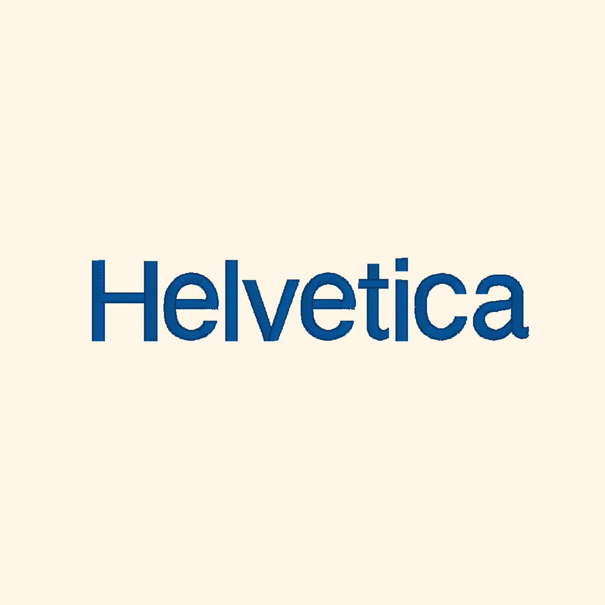 Helvetica embroidery font, Simple sans serif font, Machine embroidery font, 7 Formats + 7 Sizes