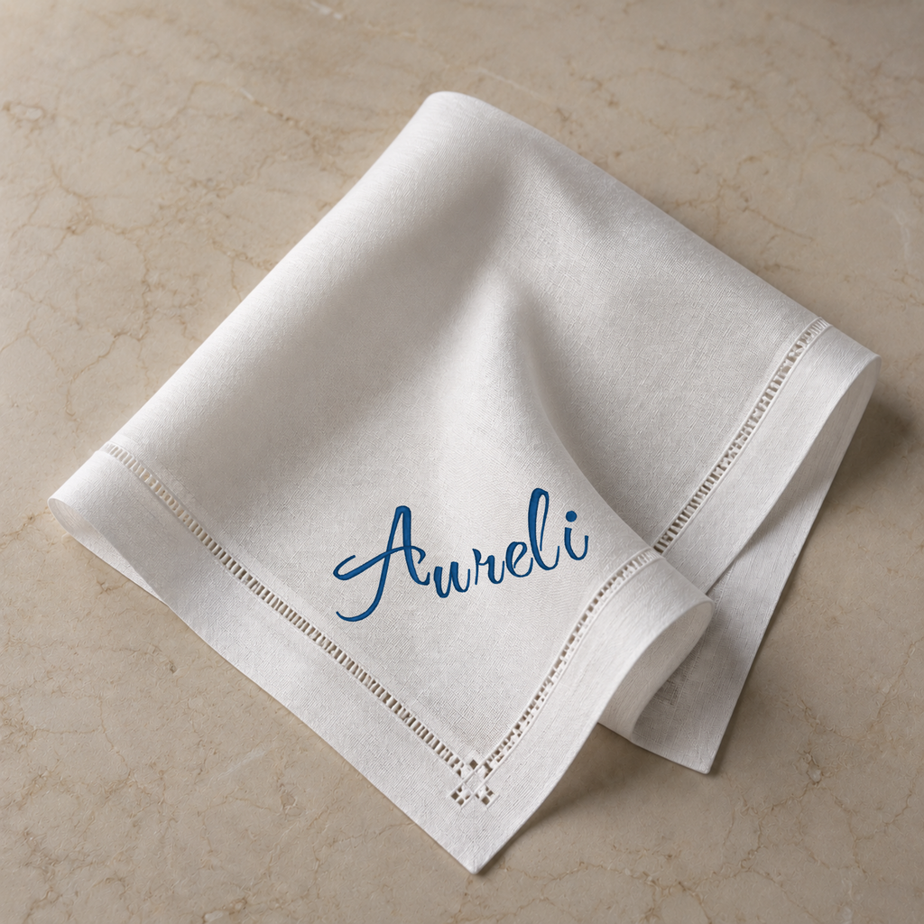 Aureli embroidery font, Script embroidery font, Machine embroidery font, 7 Formats + 7 Sizes