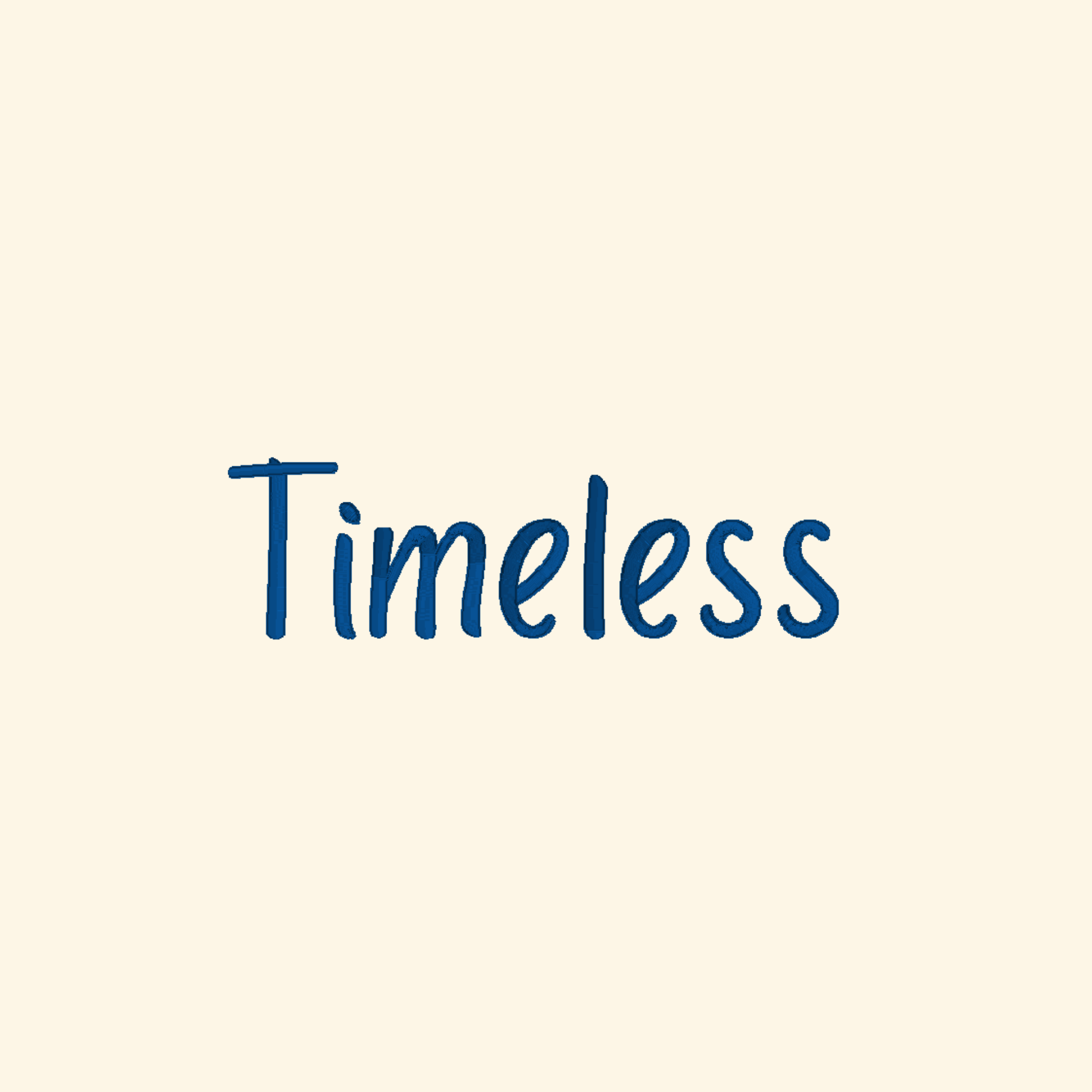 Timeless embroidery font, Simple rounded font for machine embroidery, 7 Formats + 7 Sizes