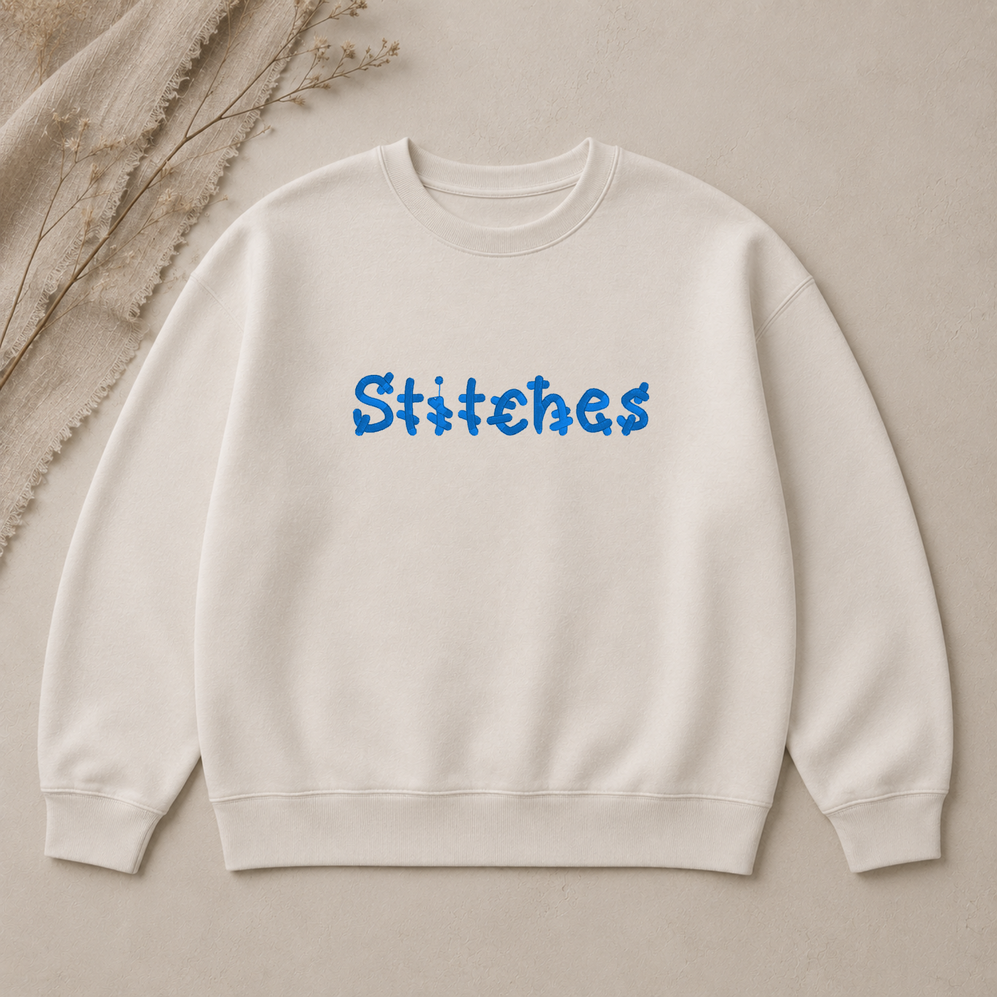 Stitches embroidery font, Funny font, Machine embroidery font, 7 Formats + 7 Sizes