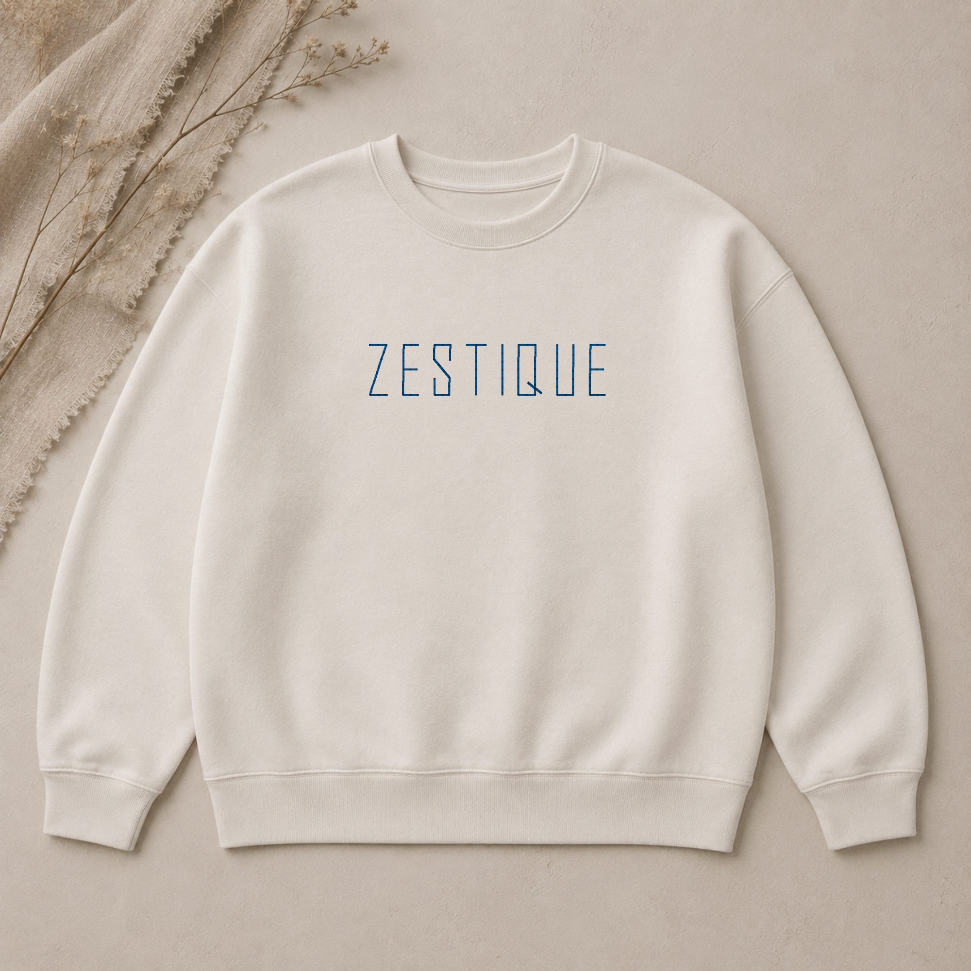 Zestique embroidery font, Simple font for machine embroidery, 7 Formats + 7 Sizes