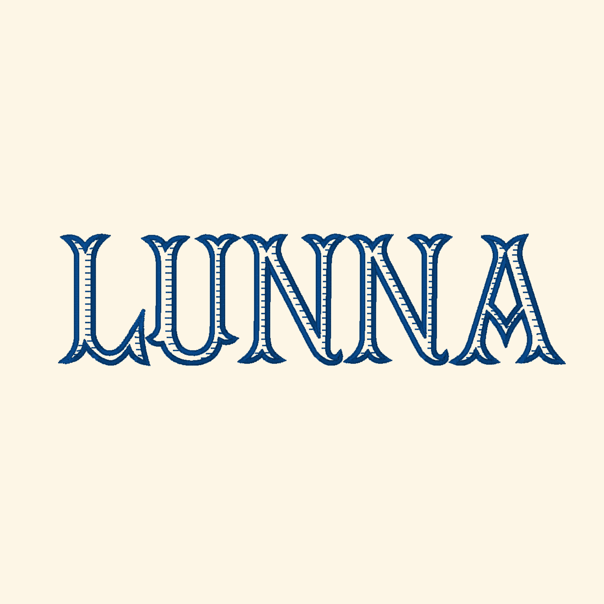 BX font - Lunna monogram, Embroidery font, Fishtail font, Machine embroidery letters