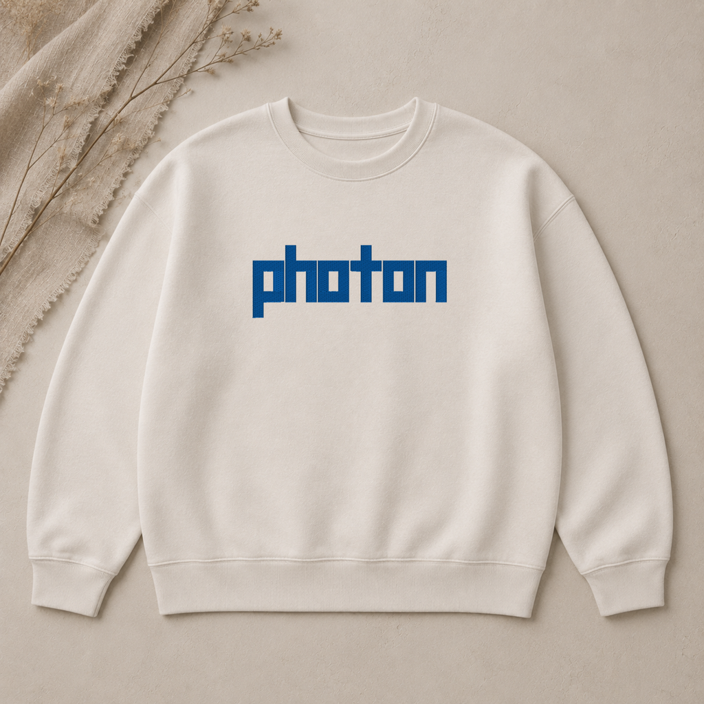 Photon embroidery font, Display embroidery font, Machine embroidery font, 7 Formats + 7 Sizes