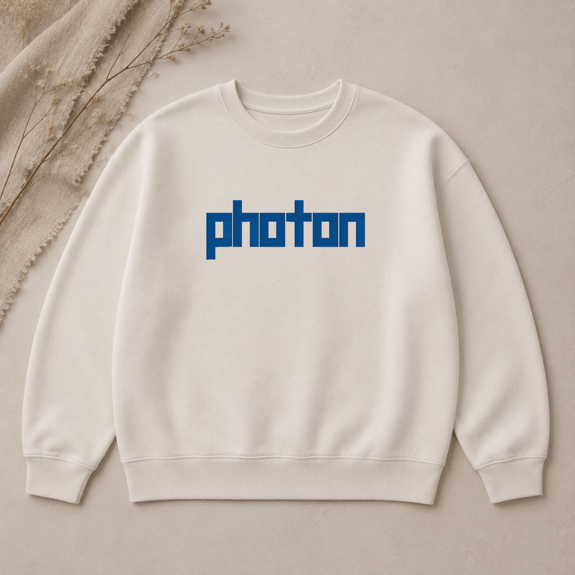 Photon embroidery font, Display embroidery font, Machine embroidery font, 7 Formats + 7 Sizes
