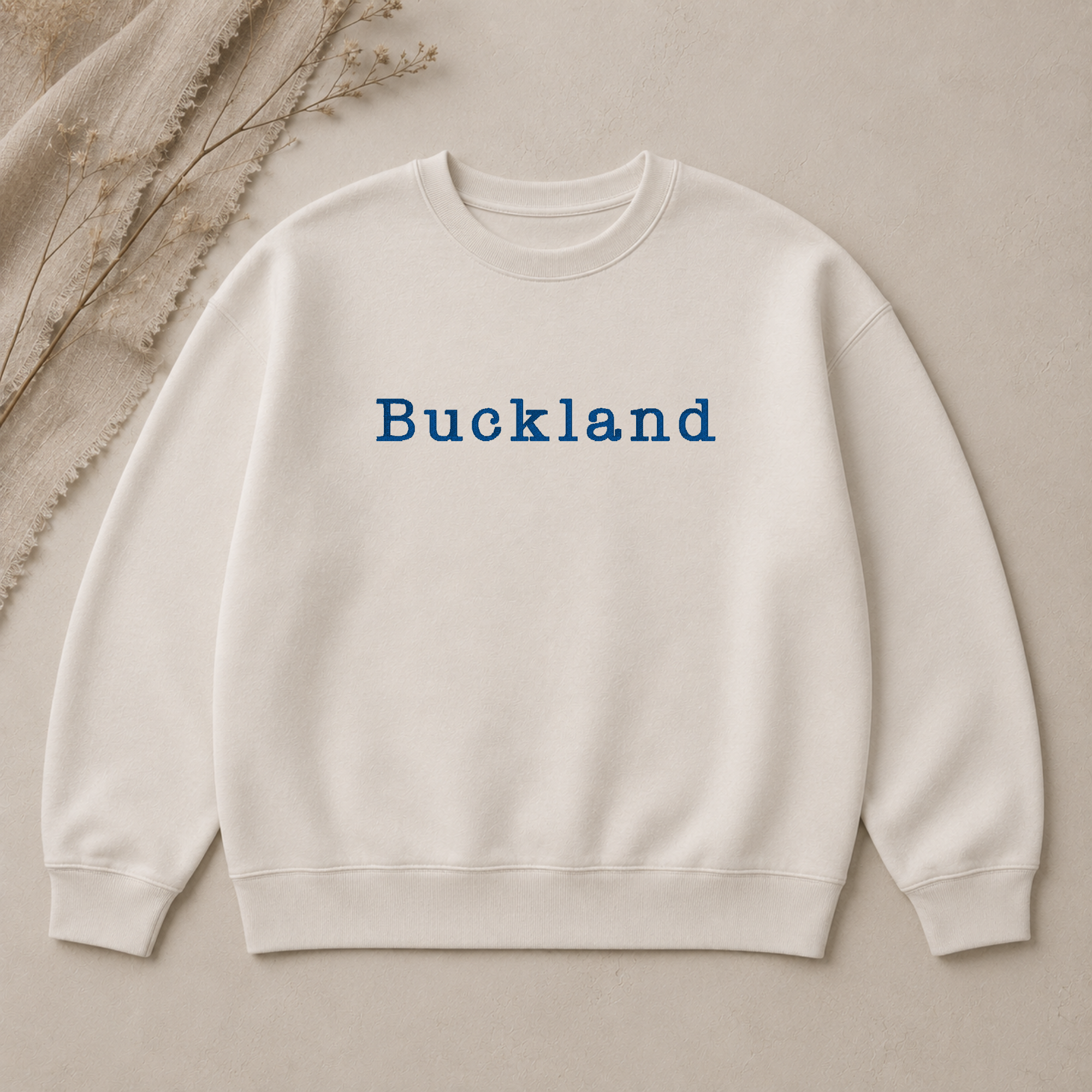 Buckland embroidery font, Typewriter embroidery font, Machine embroidery font, 7 Formats + 7 Sizes
