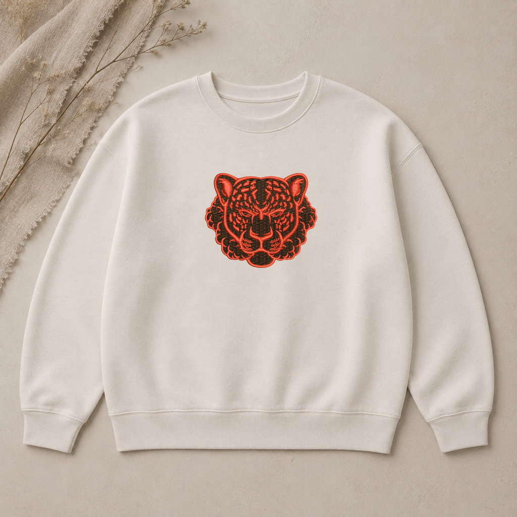 Tiger embroidery design, Animals embroidery file, Machine embroidery, 7 Formats + 6 Sizes
