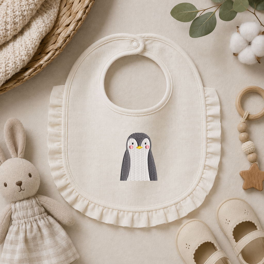 Penguin embroidery design, Winter animals embroidery file, Machine embroidery, 7 Formats + 6 Sizes